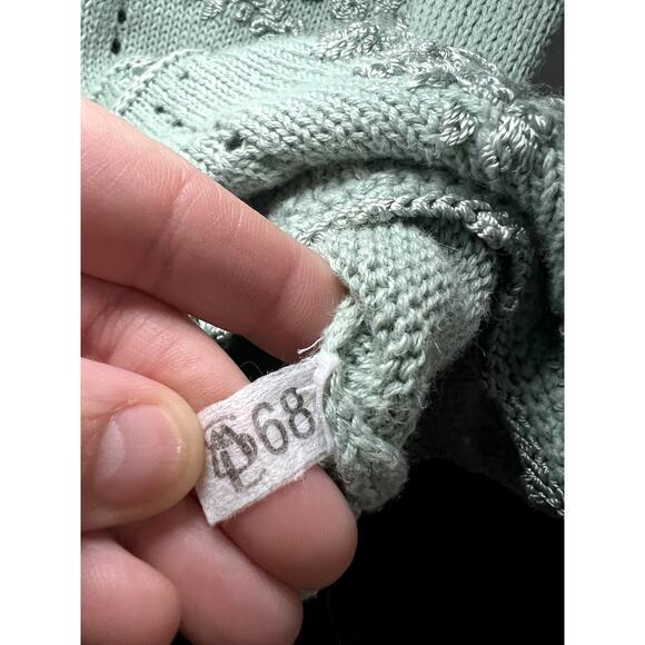 Alfred Dunner vintage embroidered button down short sleeve sweater womens large - Picture 6 of 8